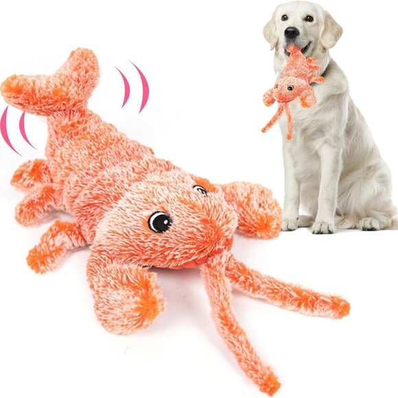 Rechargeable Wiggly Lobster for Dogs - Interactive Chew Toy for All Sizes - Picture 1 of 6